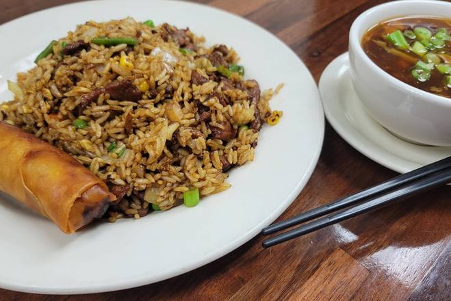 Order 41. Chicken/Pork/Beef Fried Rice food online from China Cafe store, Austin on bringmethat.com