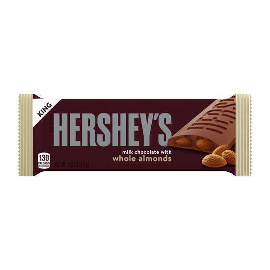 Order Hershey's King Size Milk Chocolate with Almonds  Candy Bar, 2.6 OZ food online from CVS store, Tulsa on bringmethat.com