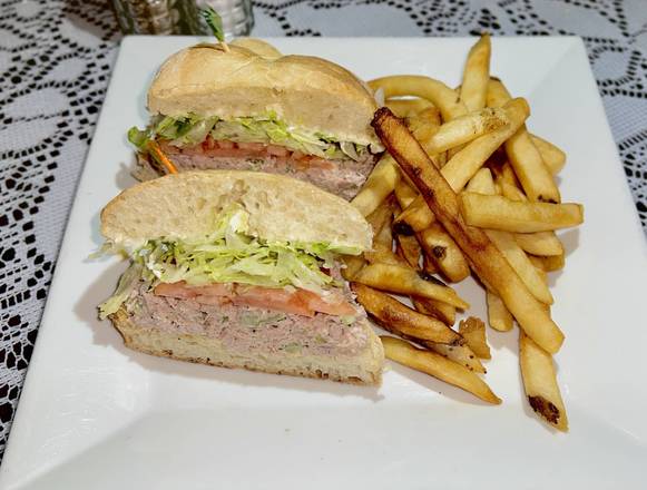 Order Tuna Salad Sandwich food online from Santinis Deli & Grill store, Bridgeport on bringmethat.com