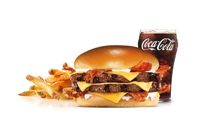 Order Monster Angus Burger Combo food online from Hardee's 1646 store, Gaston on bringmethat.com