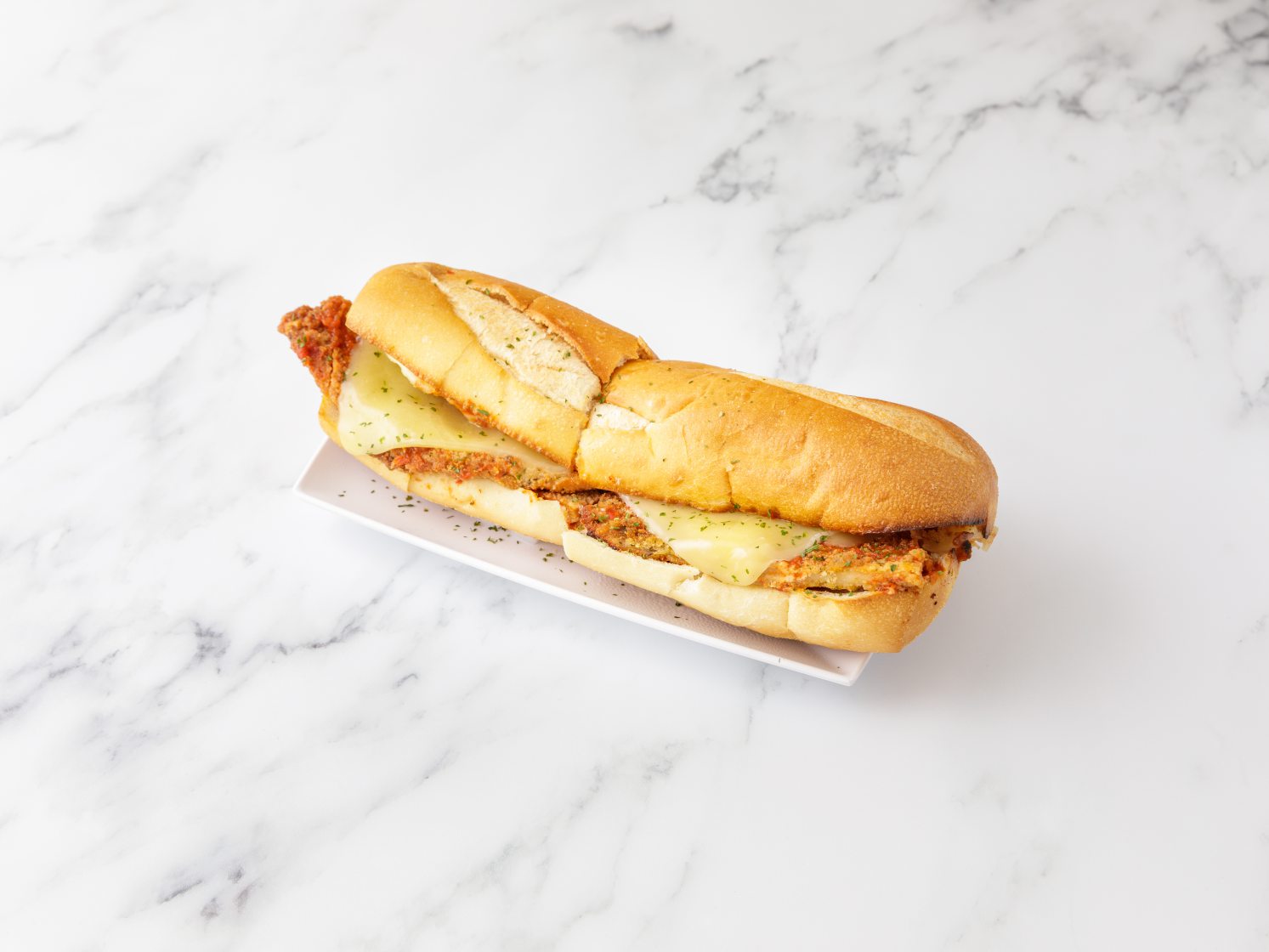 Order Chicken Cutlet Parmigiana Sub food online from Frank's Trattoria store, Caldwell on bringmethat.com