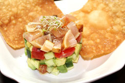 Order Albacore Tuna and Avocado Tartare food online from Takuma store, Santa Monica on bringmethat.com