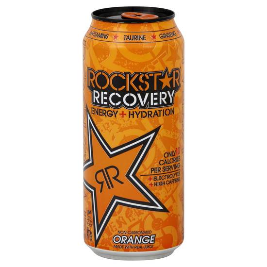Order Rockstar Recovery Energy Drink Orange Can (16 oz) food online from Rite Aid store, Danbury on bringmethat.com
