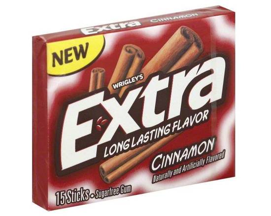 Order Extra Cinnamon Chewing Gum 15 Pieces  food online from Pit Stop Liquor Mart store, El Monte on bringmethat.com