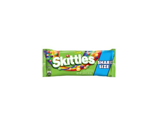Order Skittles Sour King Size 3.3 oz food online from Rebel store, Las Vegas on bringmethat.com