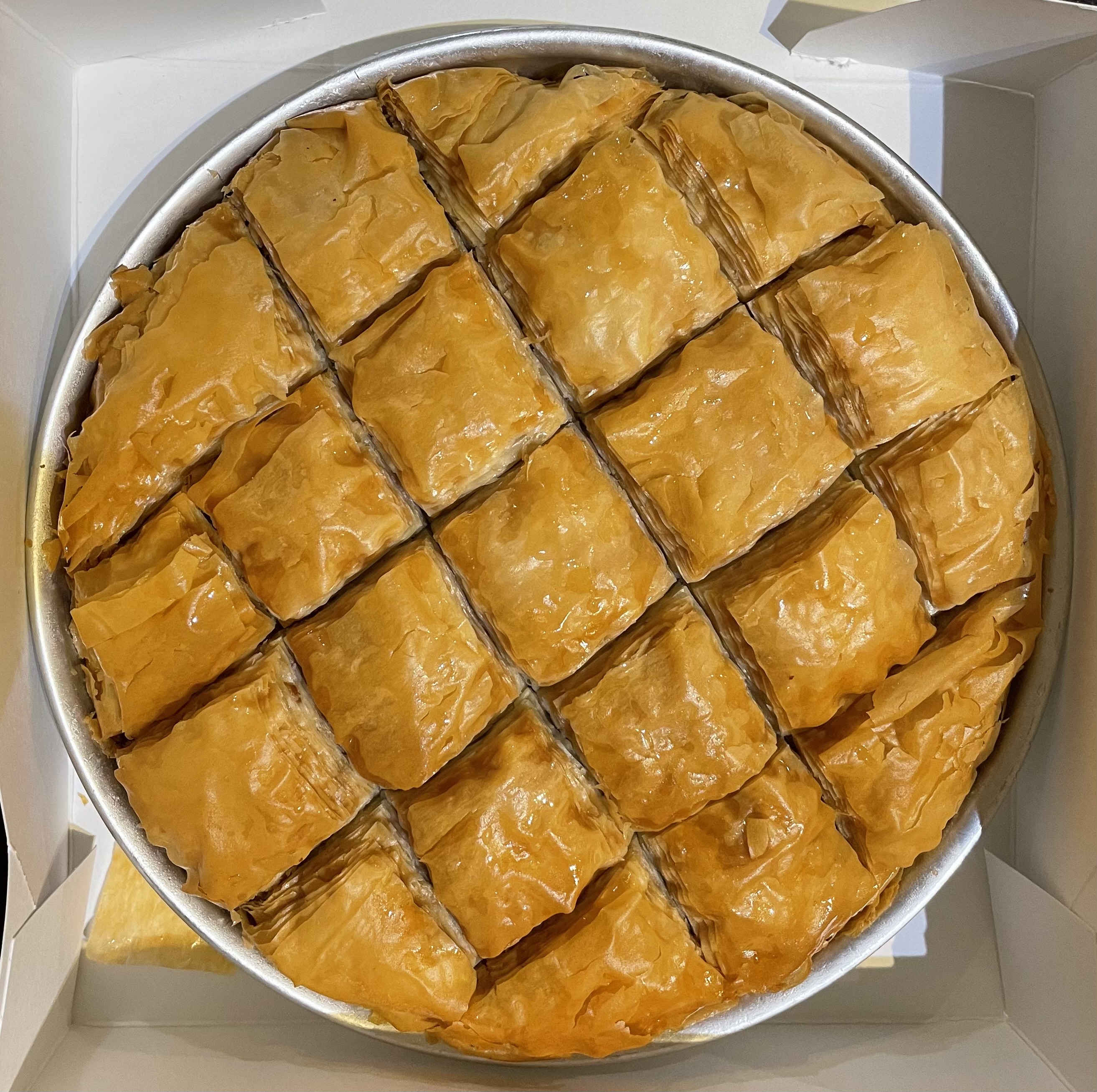 Order 9" Baklava food online from Pi bakerie catering store, New York on bringmethat.com