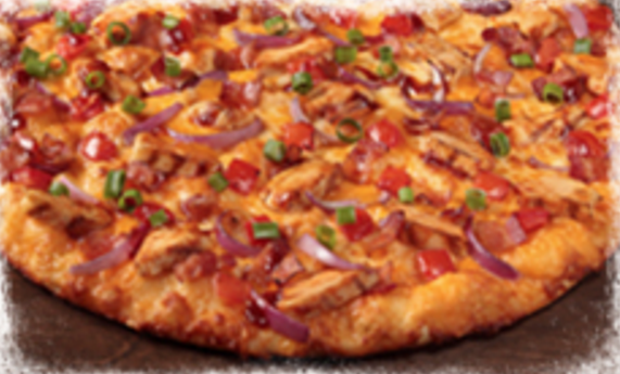 Order BBQ Chicken Pizza food online from Round Table Pizza store, Long Beach on bringmethat.com
