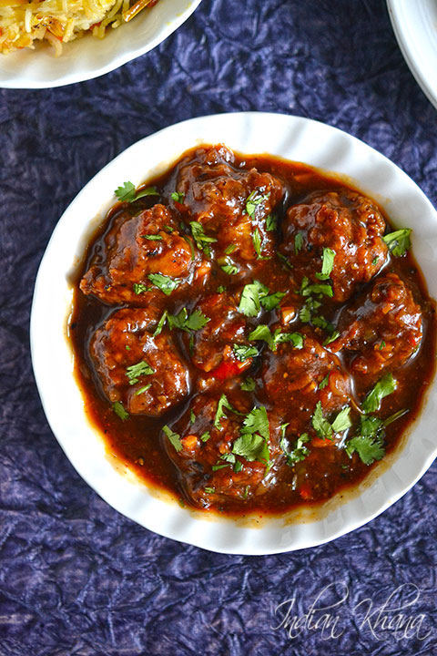 Order Veg Manchurian Gravy food online from Kitchen O China store, Jersey City on bringmethat.com