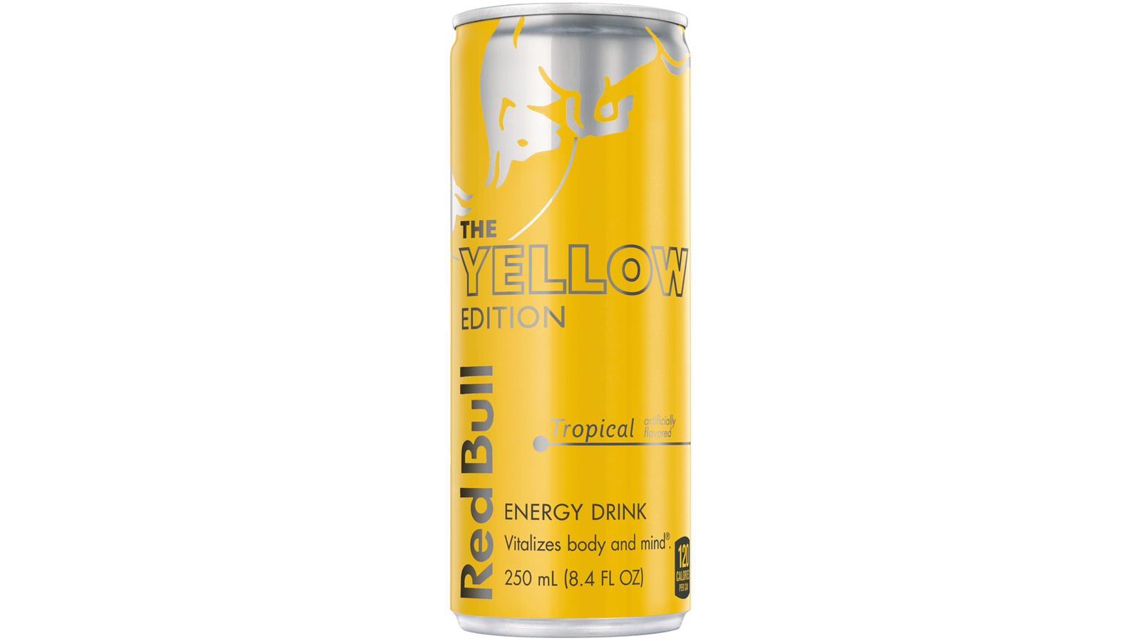 Order Red Bull Energy Drink, Tropical, The Yellow Edition, 8.4 fl oz food online from Lula Convenience Store store, Evesham on bringmethat.com
