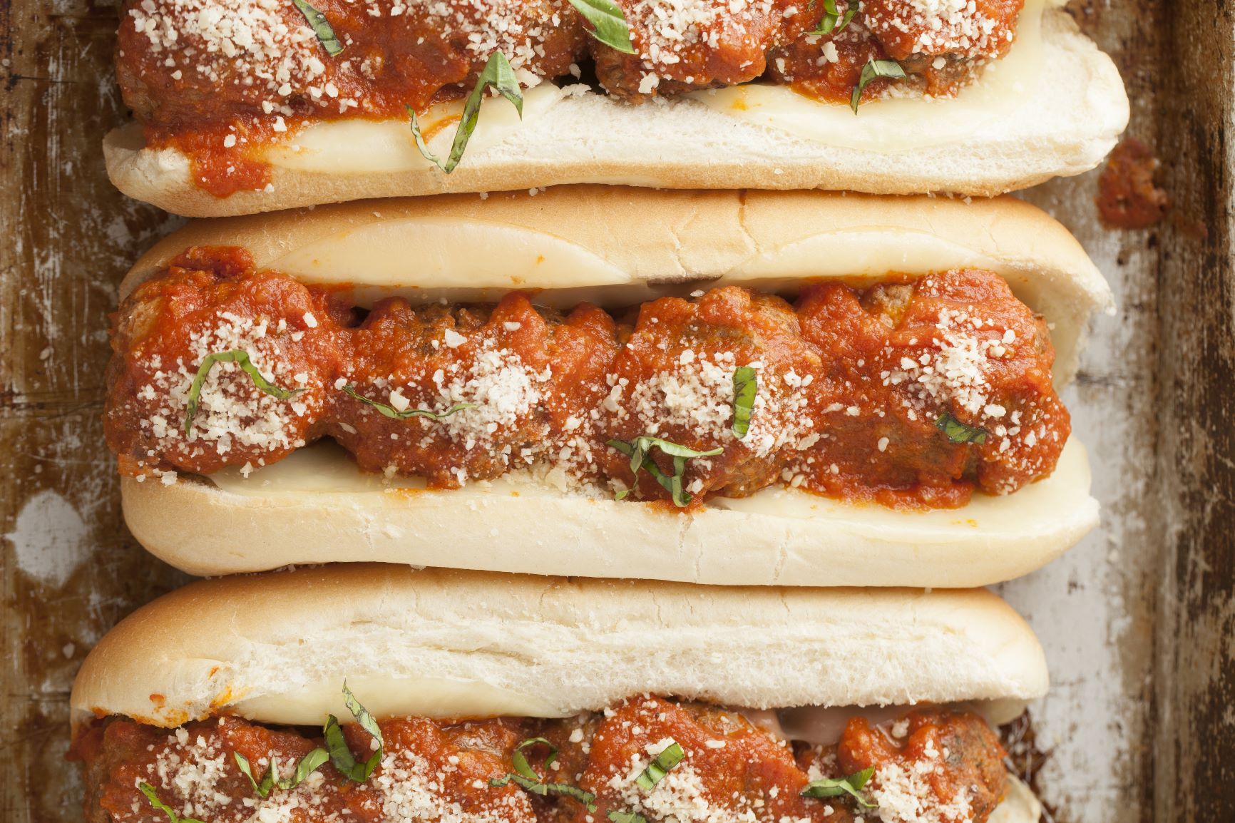 Order Meatball Sandwich food online from Chicago Pizza Kitchen store, Albuquerque on bringmethat.com