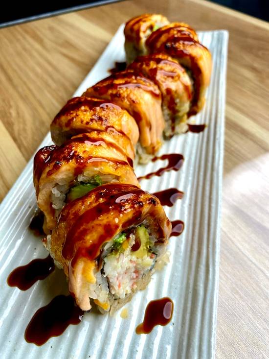 Order Gold Dragon Roll food online from Ichiban Japanese & Sushi Restaurant store, Brea on bringmethat.com