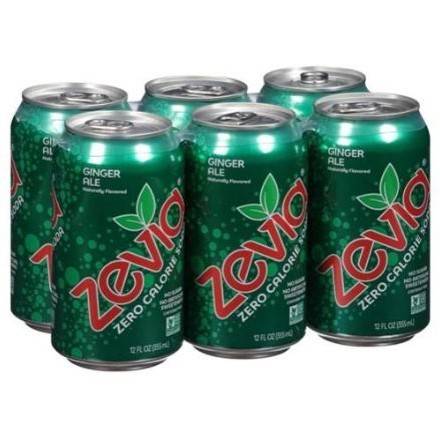 Order Zevia Soda Ginger Ale (12 oz x 6-pack) food online from 7-Eleven By Reef store, Marietta on bringmethat.com