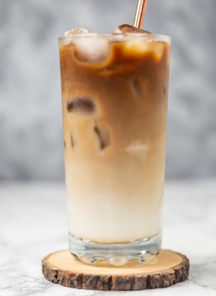 Order Iced Vanilla Latte food online from Caffe Bene store, Jackson Heights on bringmethat.com