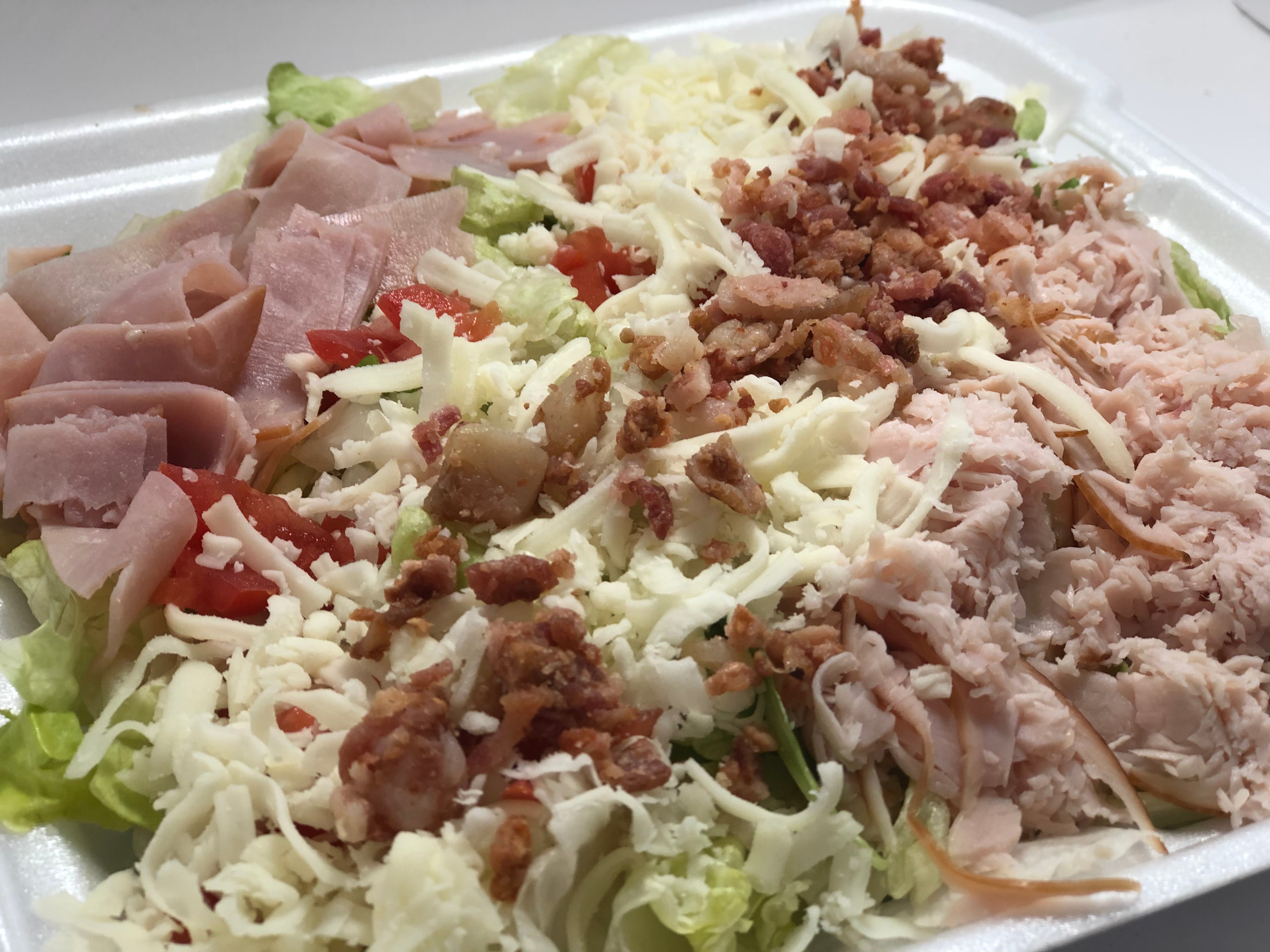Order Club Salad - Salad food online from Lombardo Pizza store, Wyoming on bringmethat.com