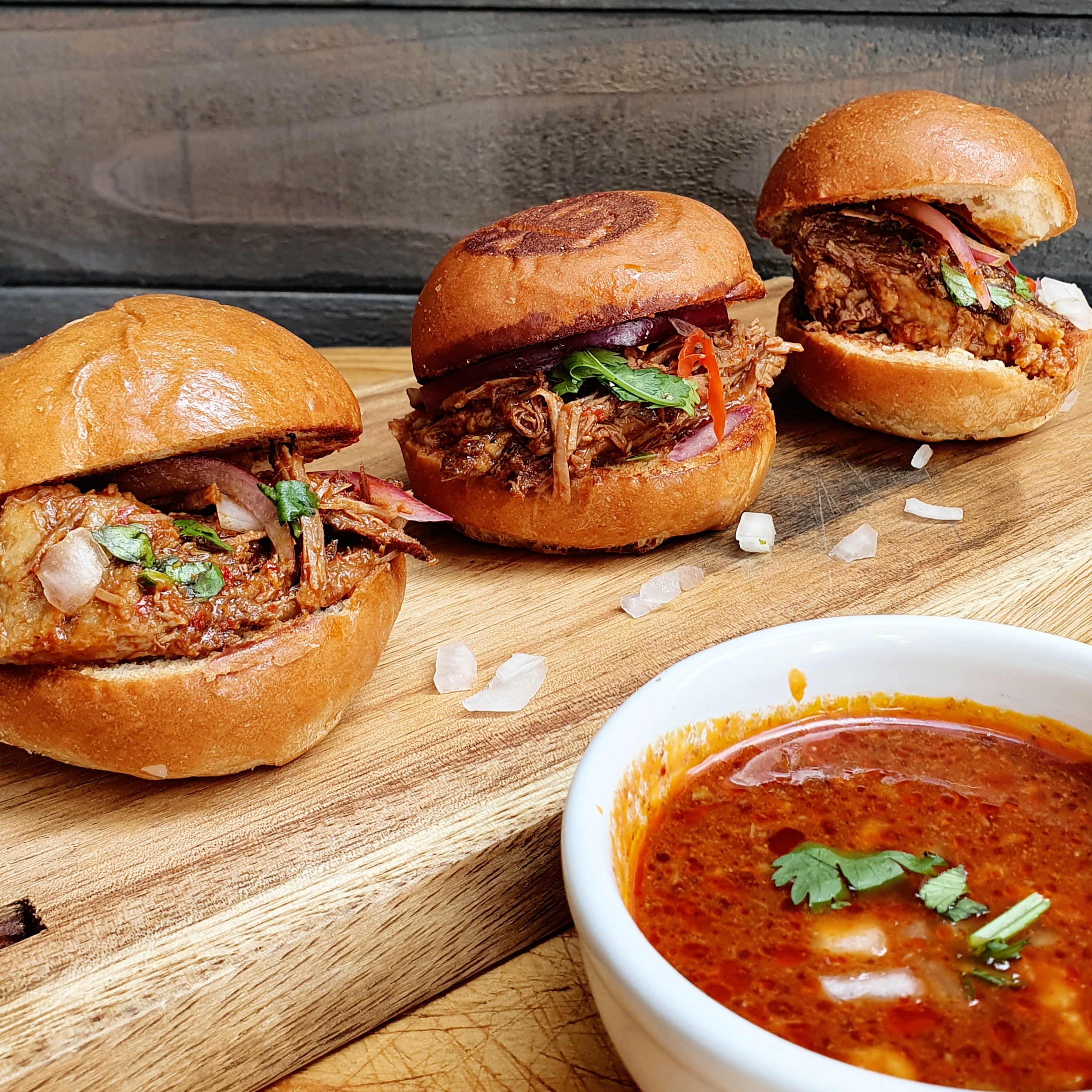 Order Birria Sliders food online from Catalina Grill And Cantina store, Rancho Cucamonga on bringmethat.com