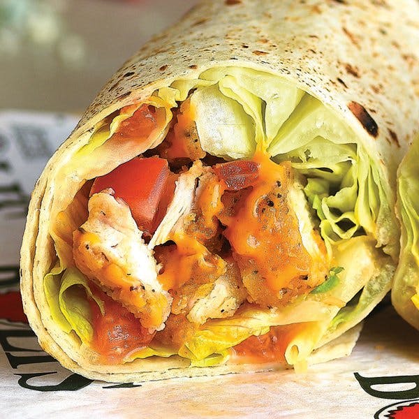 Order Buffalo Crispy Chicken Wrap - Wrap food online from Pizza Boli's store, Chantilly on bringmethat.com