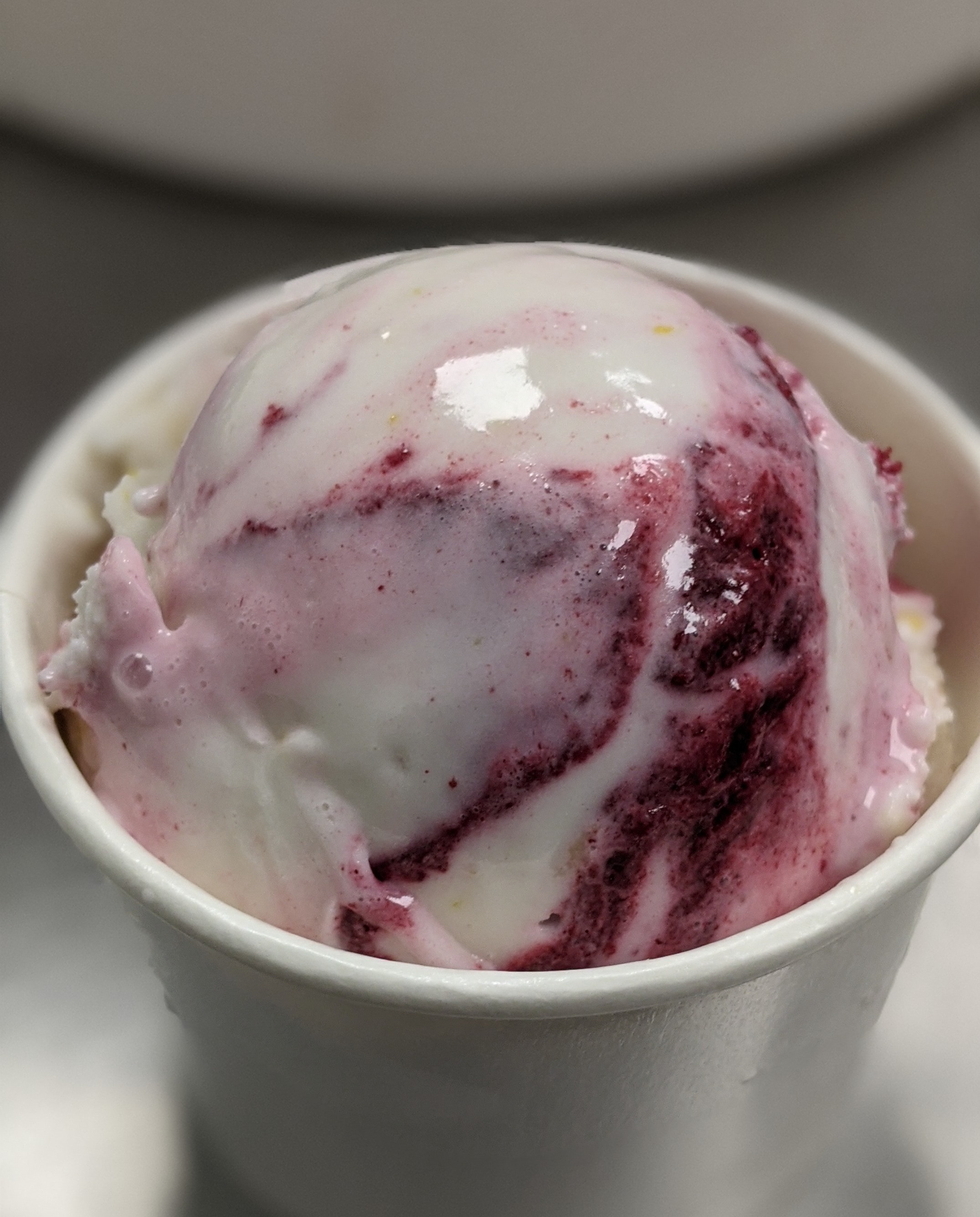 Order Lemon w/ Berry Lavender Swirl (v)(gf) food online from Afters Ice Cream store, Oakland on bringmethat.com