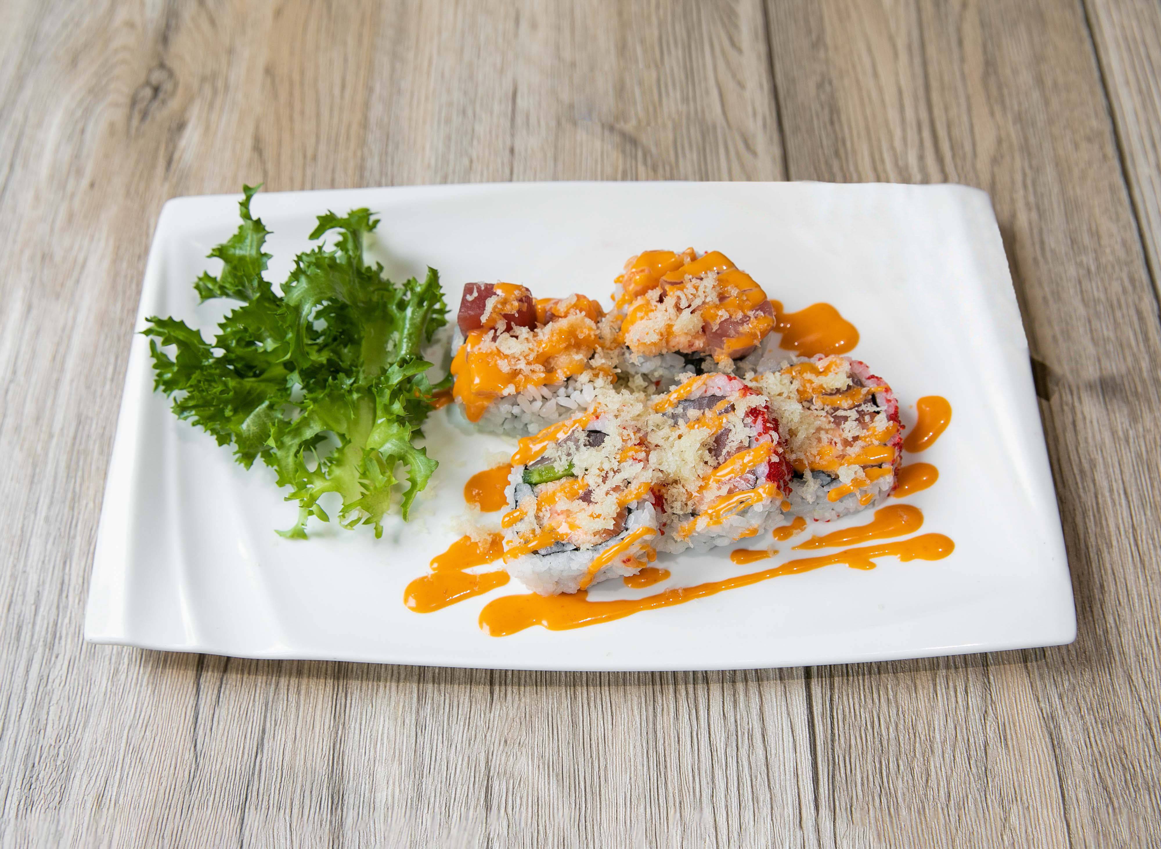 Order Spicy Volcano Roll food online from Aji Sushi store, New York on bringmethat.com