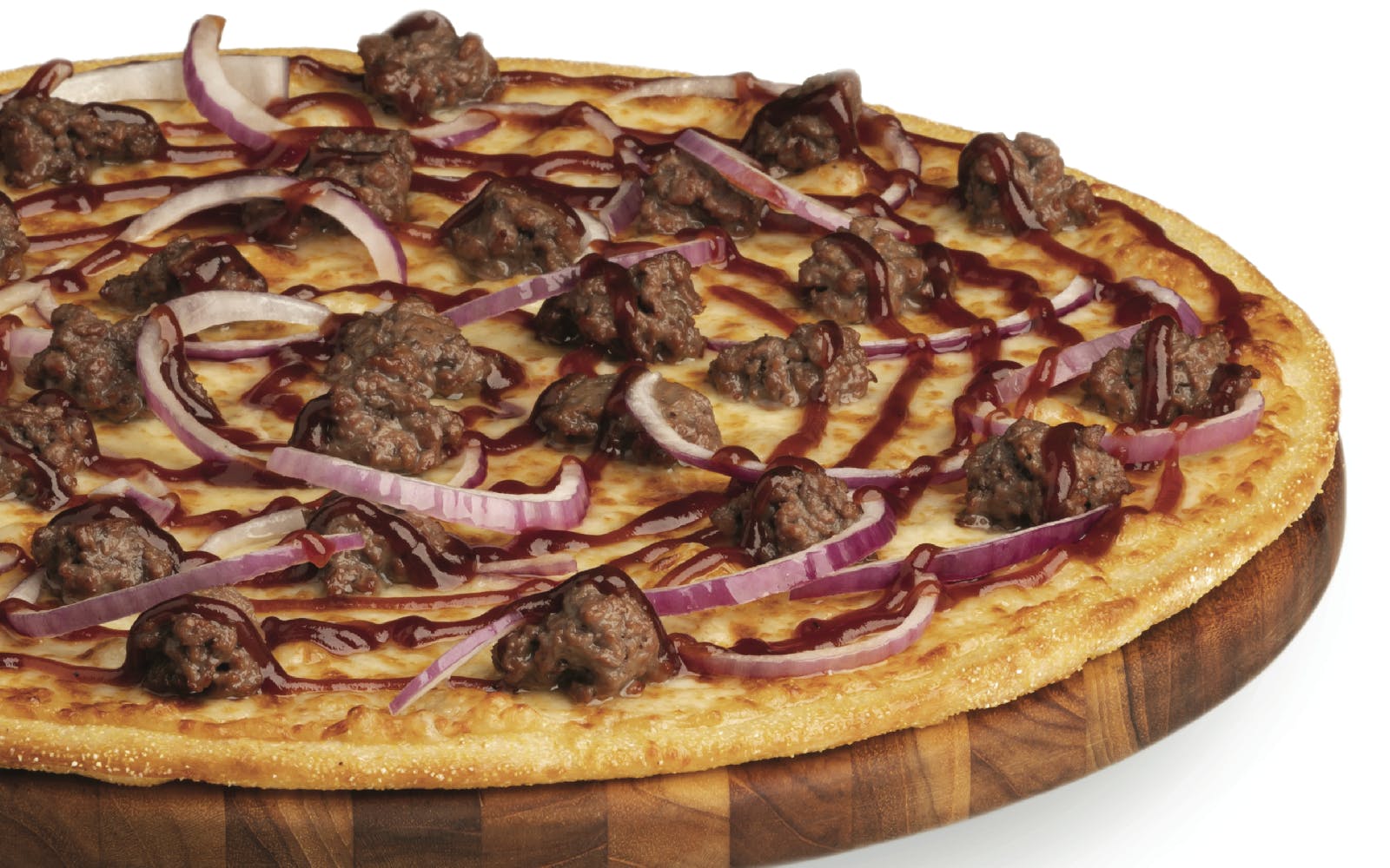 Order Gluten Free Impossible Beef BBQ Pizza - Medium 12" (8 Slices) food online from Pizza Guys store, Pittsburg on bringmethat.com