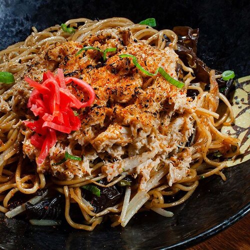 Order Spicy Crab Yakisoba food online from Strings Ramen store, Chicago on bringmethat.com