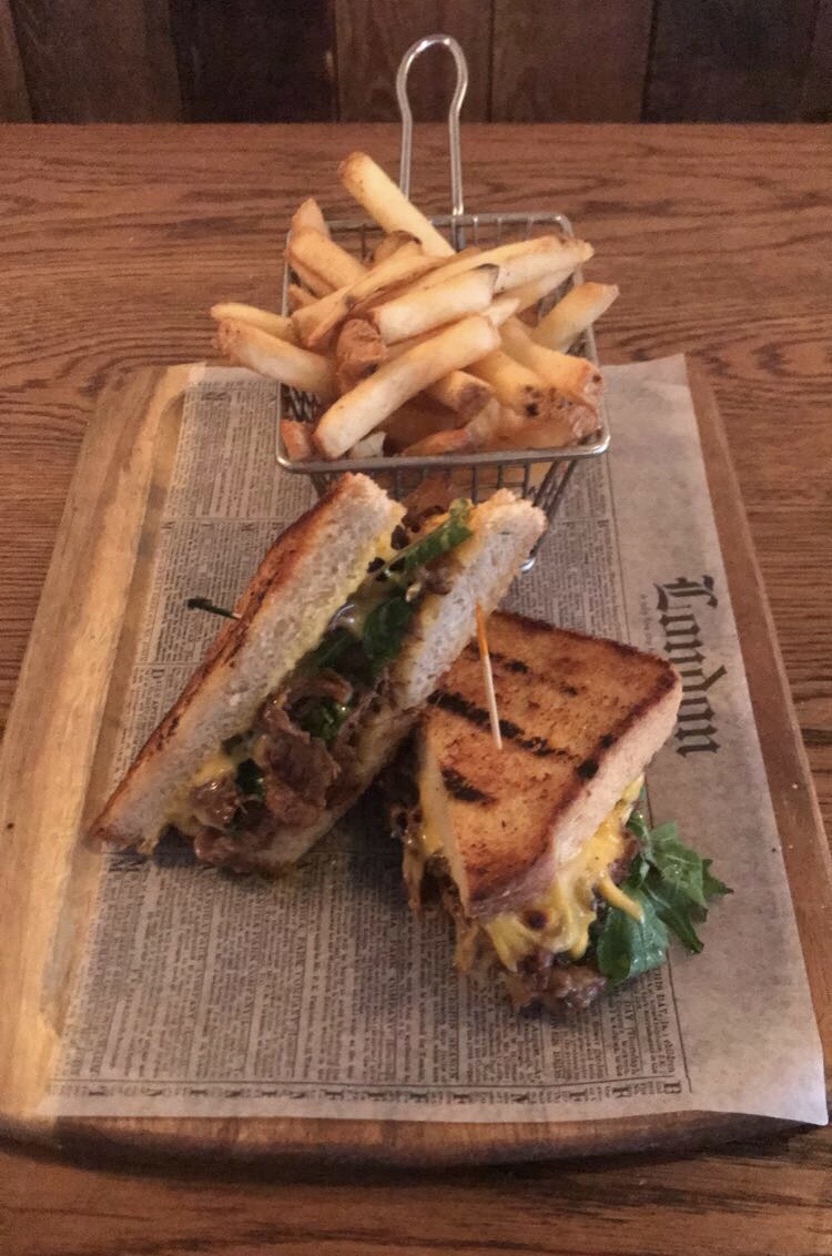 Order Short Rib Grilled Cheese food online from Woodbines store, Long Island City on bringmethat.com