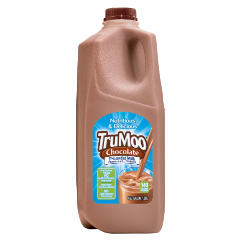 Order TruMoo Chocolate 1% Lowfat Milk Half Gallon food online from 7-Eleven store, Bulverde on bringmethat.com