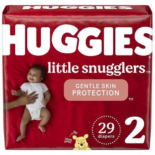 Order Huggies Little Snugglers Baby Diapers Size 2 - 29.0 ea food online from Walgreens store, Willimantic on bringmethat.com