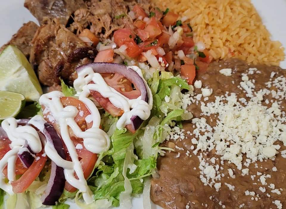Order Carnitas  food online from Tequila Mexican Grill Bakery & Store store, Lancaster on bringmethat.com