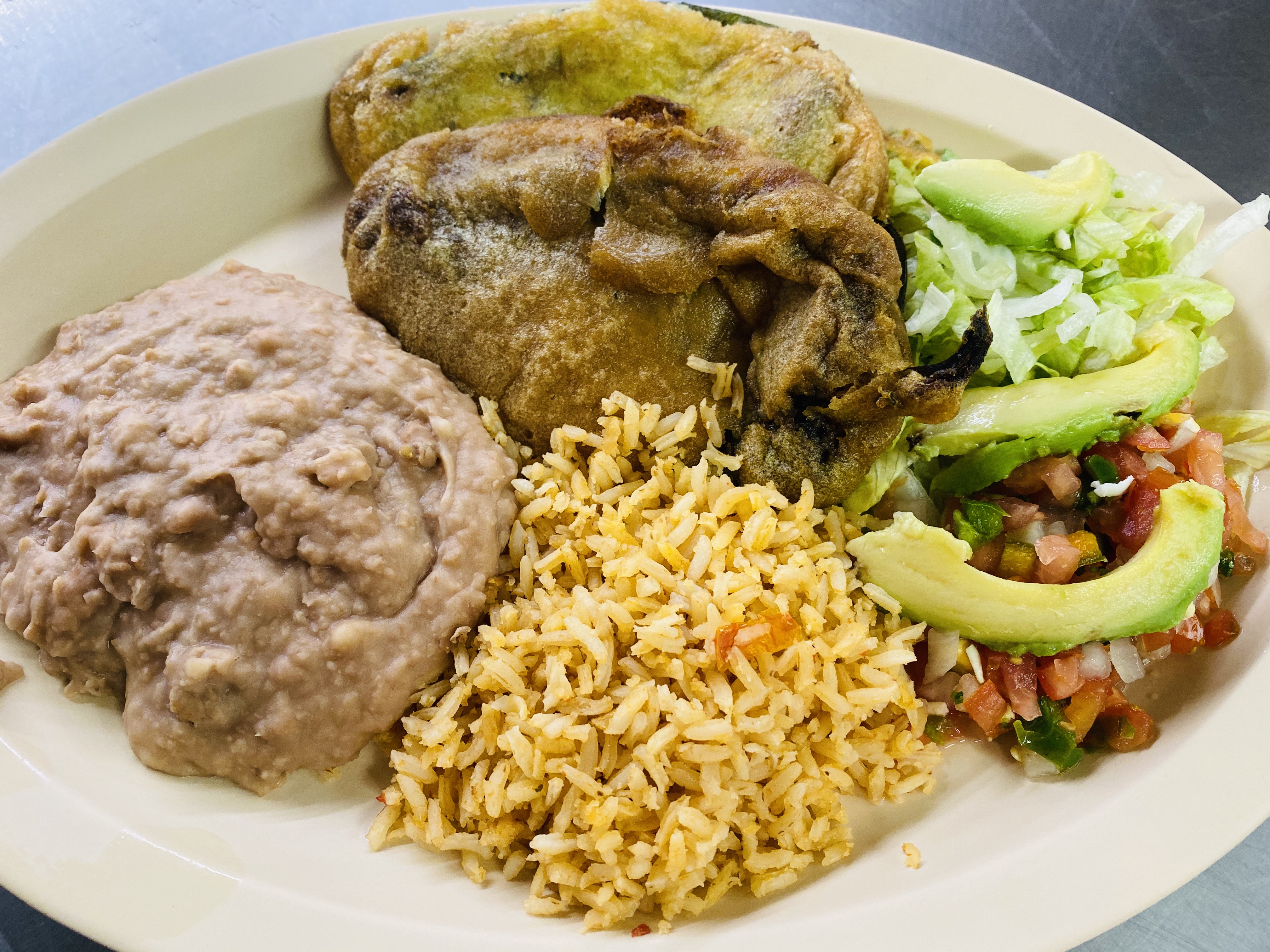 Order Chiles Relleno food online from Taqueria Mixteca store, Dayton on bringmethat.com