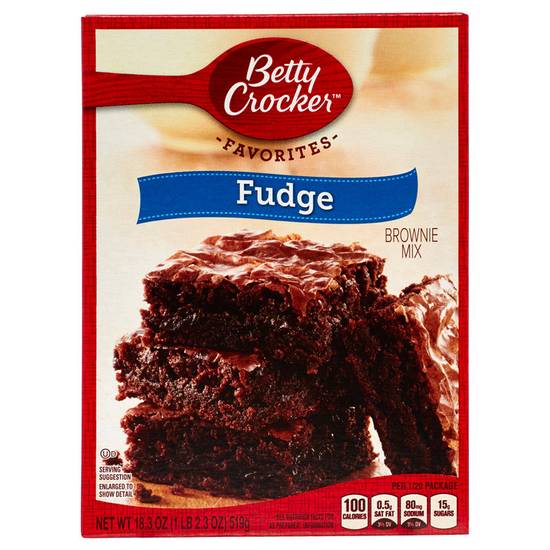 Order Betty Crocker Fudge Brownie Mix 18.3oz food online from Everyday Needs by Gopuff store, Pittsburgh on bringmethat.com