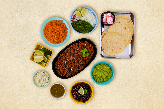 Order Ground Beef Taco Kit food online from Taco Assembly store, Durham on bringmethat.com