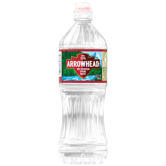 Order Arrowhead 100% Mountain Spring Water Plastic Bottle, 23.7 OZ food online from Cvs store, ARCADIA on bringmethat.com