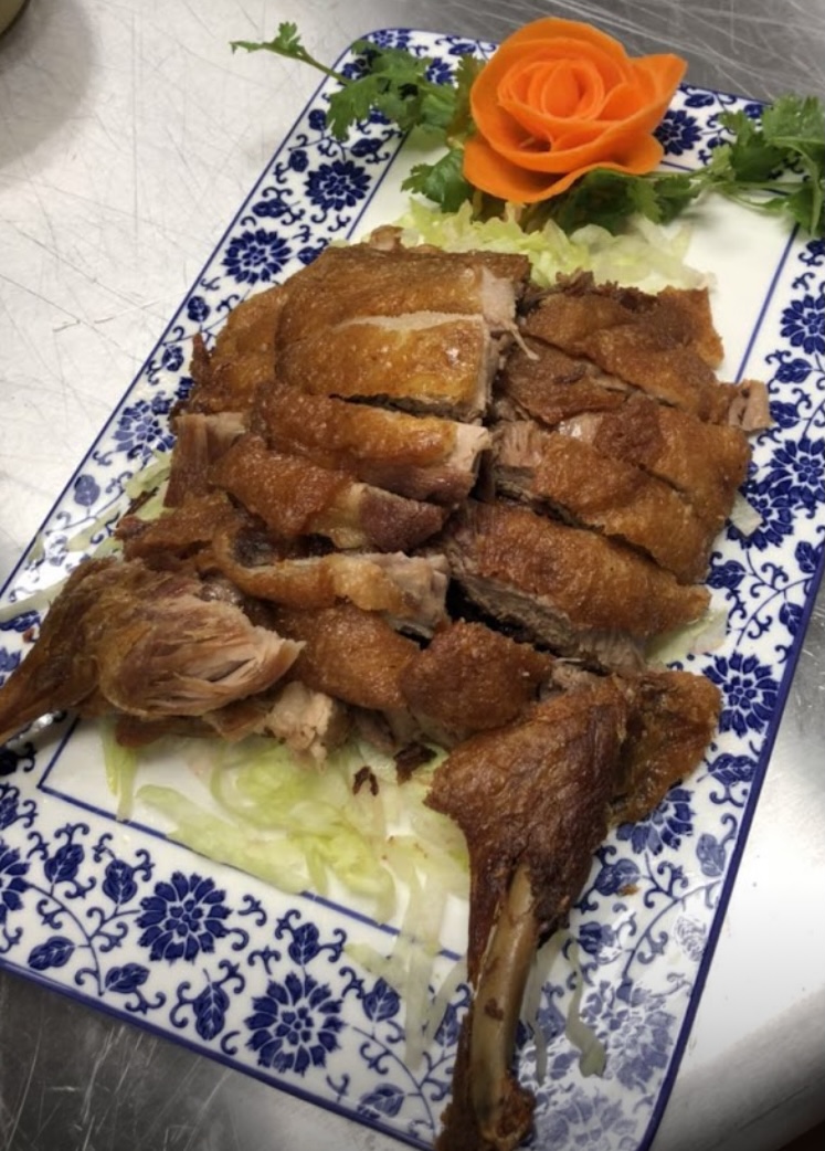 Order 102. Aromatic Crispy Duck香酥鸭 food online from ShangWei Szechuan store, Bethlehem on bringmethat.com