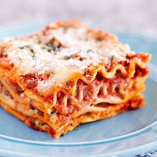Order Beef Lasagna food online from Pizzaroni store, Vienna on bringmethat.com