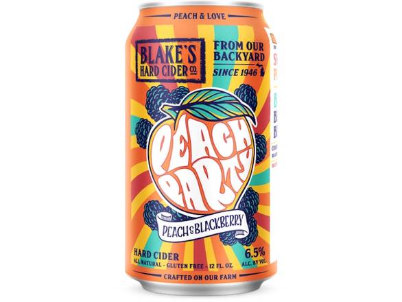 Order Blake's Peach Party - 6x 12oz Cans food online from Rayan Discount Liquors store, CHICAGO on bringmethat.com