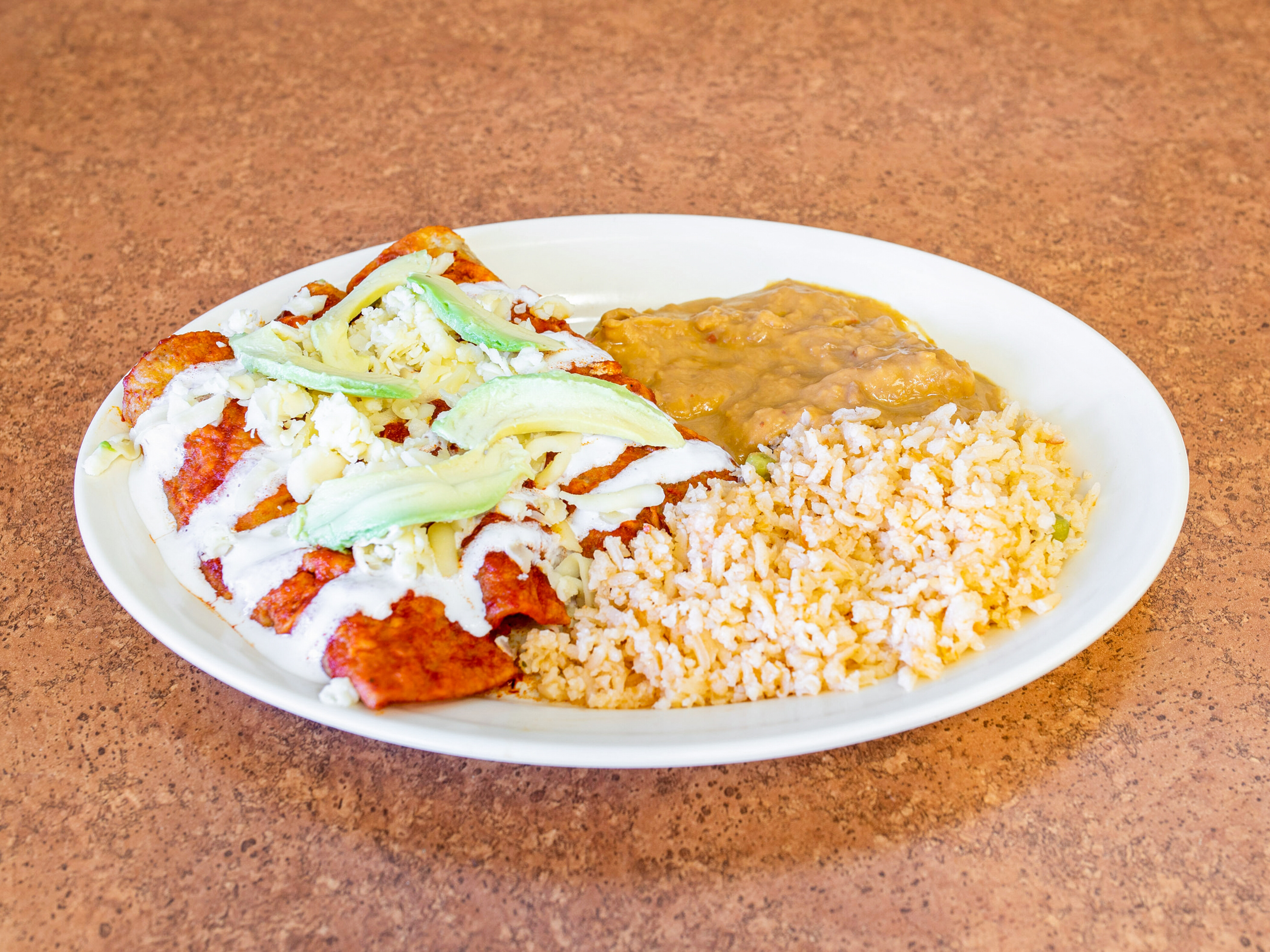 Order Enchiladas Suiza Dinner food online from Mr Burrito #2 store, Chicago Heights on bringmethat.com