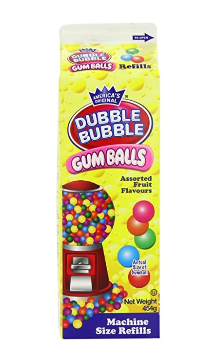 Order Dubble Bubble Gumballs Box 20oz. food online from Chocolate Boutique store, Pittsburgh on bringmethat.com