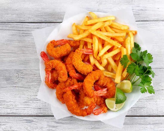 Order Fried Shrimp and Fries food online from Ben's Buffalo Wings store, San Francisco on bringmethat.com