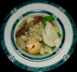 Order S4. Sizzling Rice Soup food online from 88 Chinese & Sushi Sherman Oaks store, Van Nuys on bringmethat.com