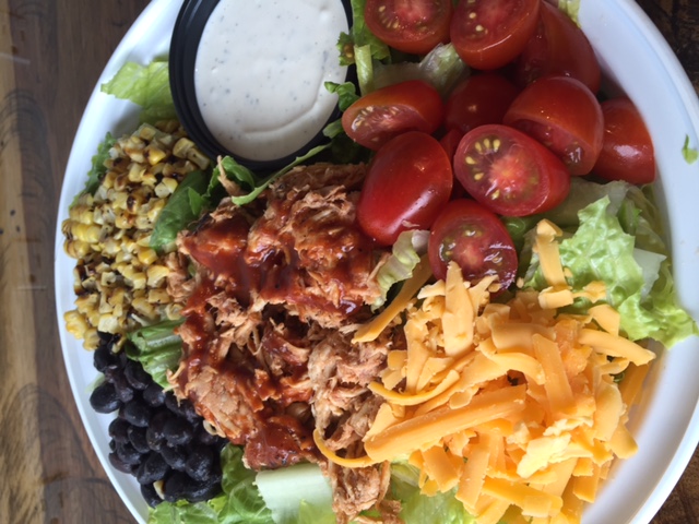 Order Downhome Bbq Chicken Salad food online from Catchy store, Ho Ho Kus on bringmethat.com