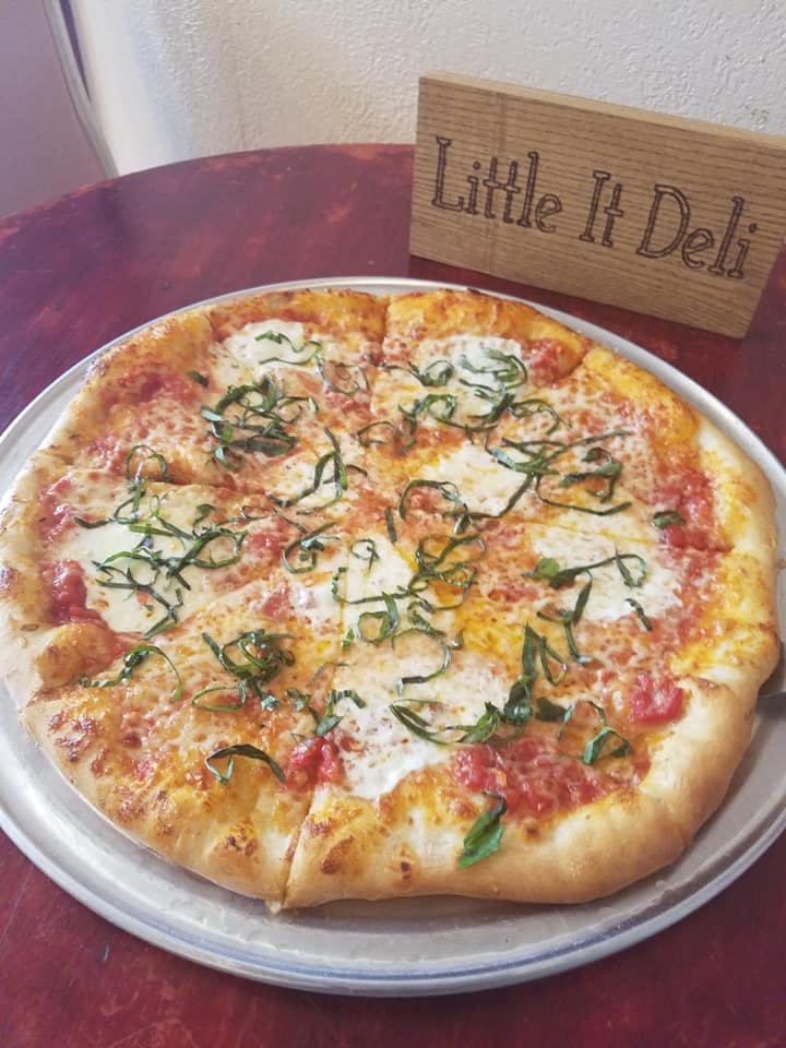 Order Margherita Pizza - Personal (4 Pieces) food online from Little It Deli  store, Emlenton on bringmethat.com
