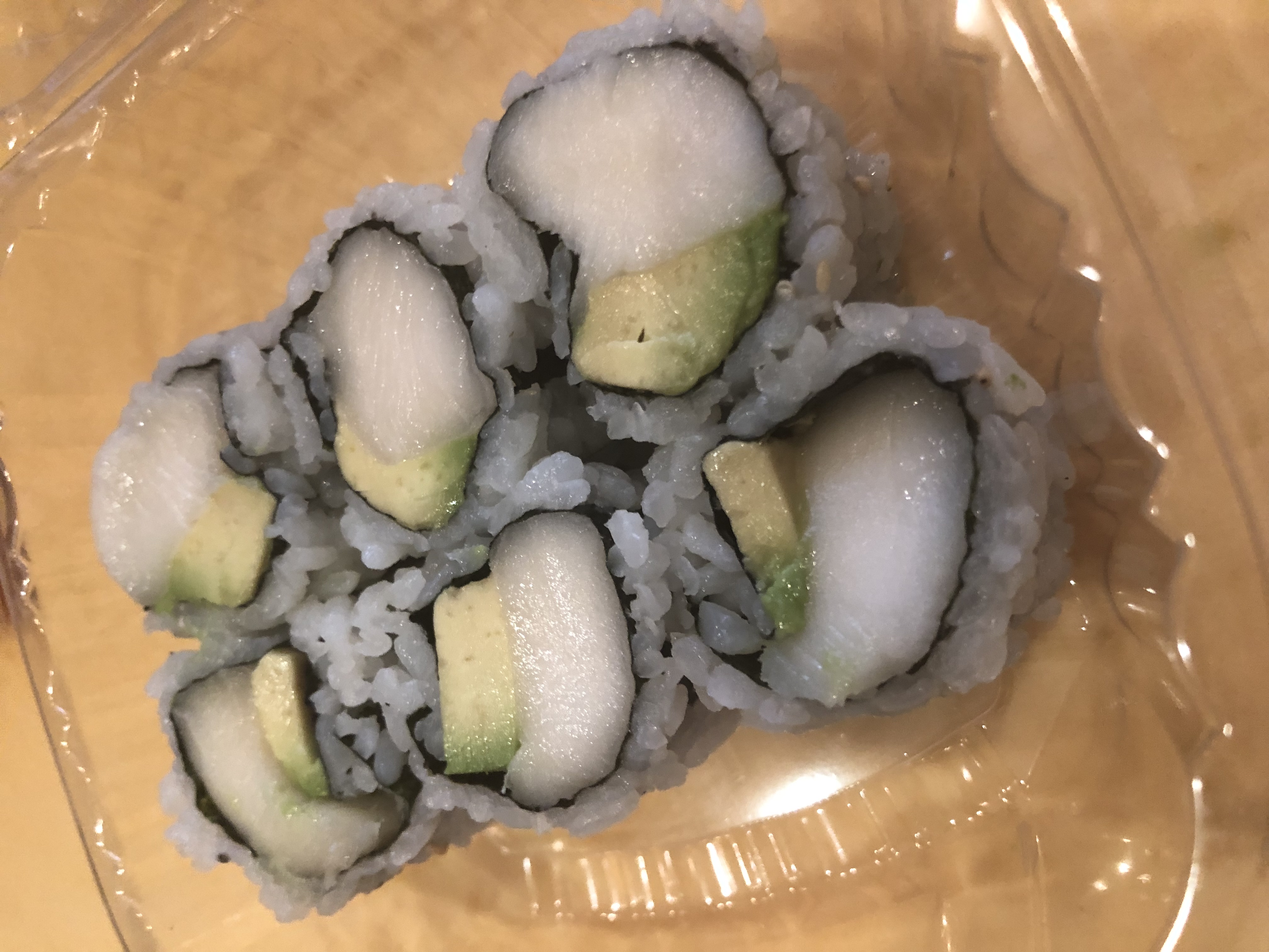 Order 168b. White Tuna Avocado Roll food online from Yummy sushi store, New York on bringmethat.com