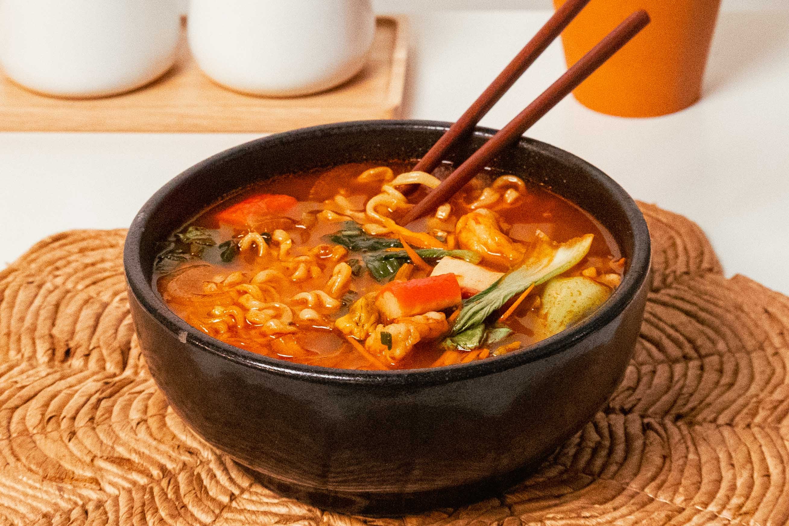 Order Spicy Seafood Ramen food online from Osio store, Austin on bringmethat.com