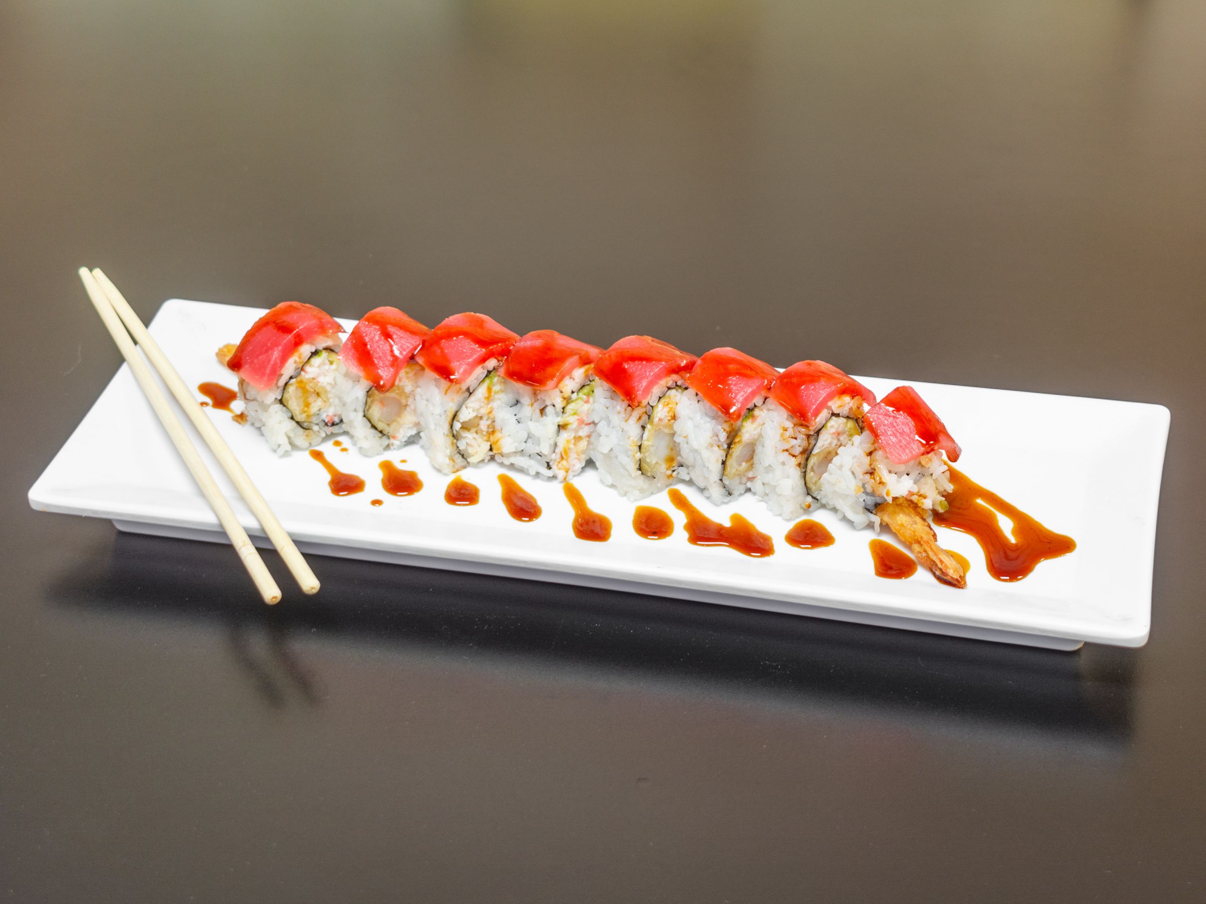 Order Red Tomo Roll food online from Tomo Sushi store, Yuma on bringmethat.com