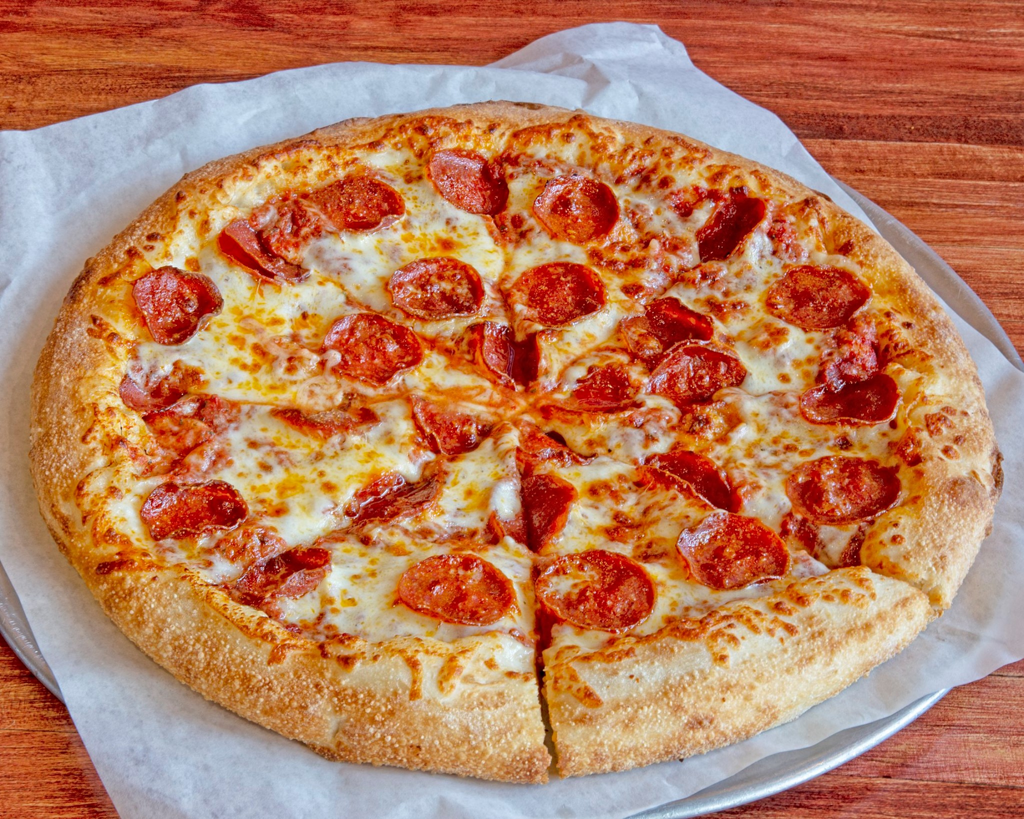 Order Cheese Pizza food online from Antonious Pizza Cafe store, Riverside on bringmethat.com