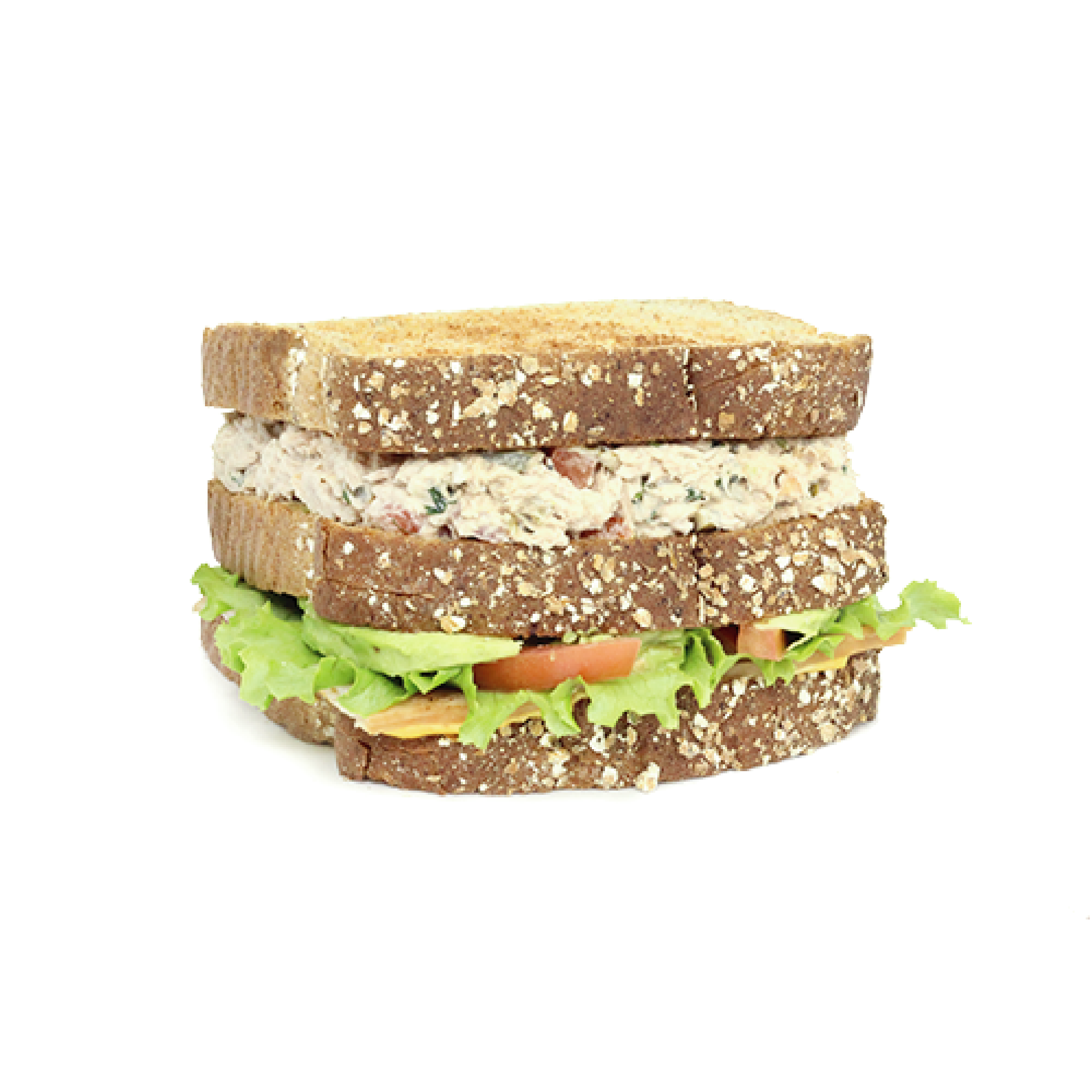 Order Tuna Salad Club Sandwich food online from Mas Natural store, Brownsville on bringmethat.com