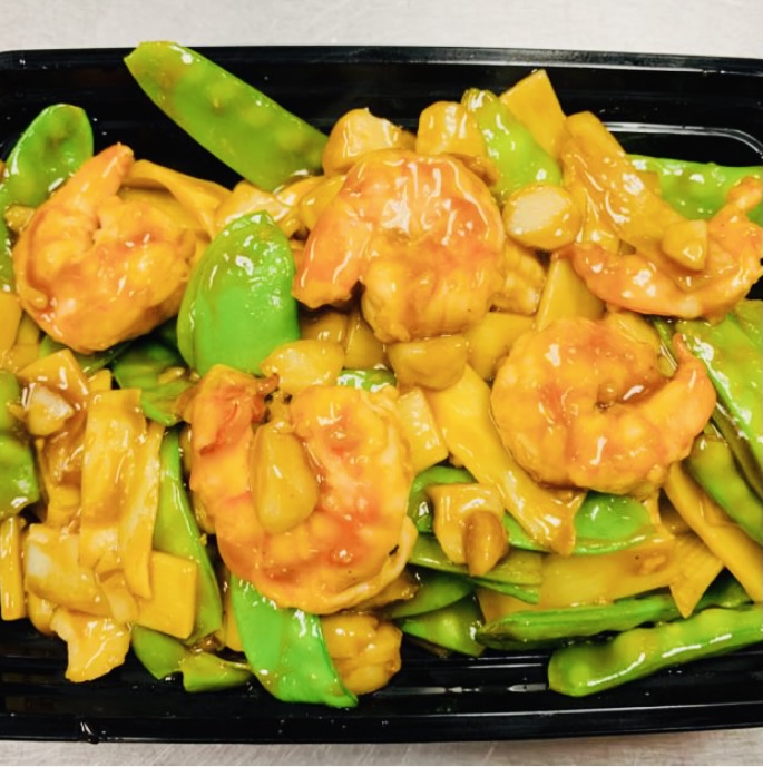 Order SF4. Shrimp with Snow Peas food online from Tea House store, Charlottesville on bringmethat.com