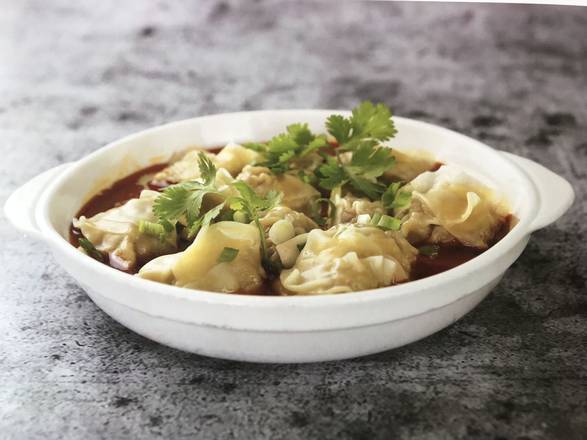 Order A19. Wonton with Spicy Oil 紅油抄手 food online from China North Dumpling store, San Francisco on bringmethat.com