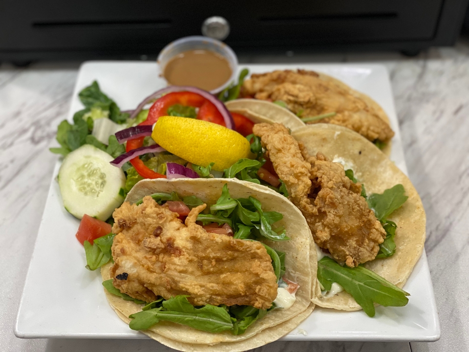 Order FISH TACOS food online from Meeting Street Cafe store, Providence on bringmethat.com
