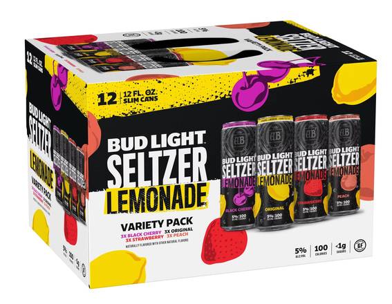 Order Bud Light Seltzer Lemonade 12pk food online from Bottlebox store, Norfolk on bringmethat.com